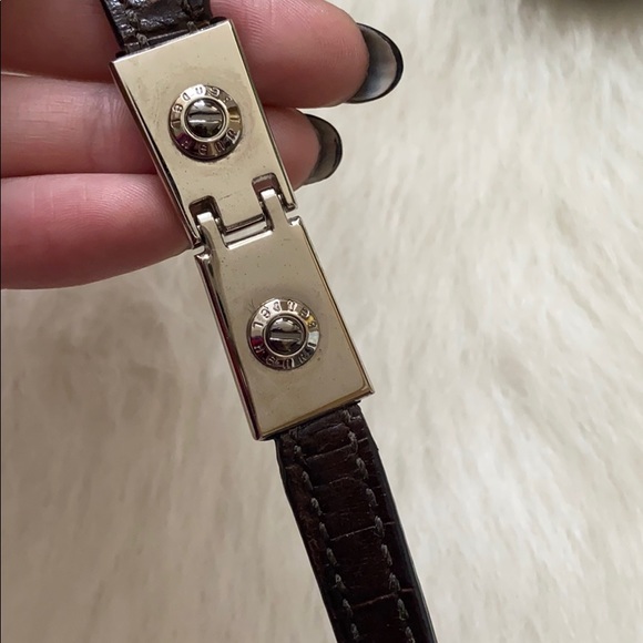 Henri Bendel Croc Embossed Leather Crossbody Bag - Picture 6 of 8